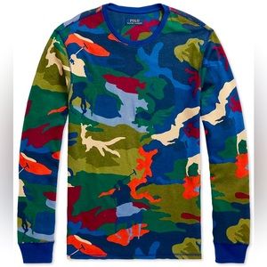 POLO RALPH LAUREN Men's Waffle-Knit Thermal long sleeve 
Shirt Size;L